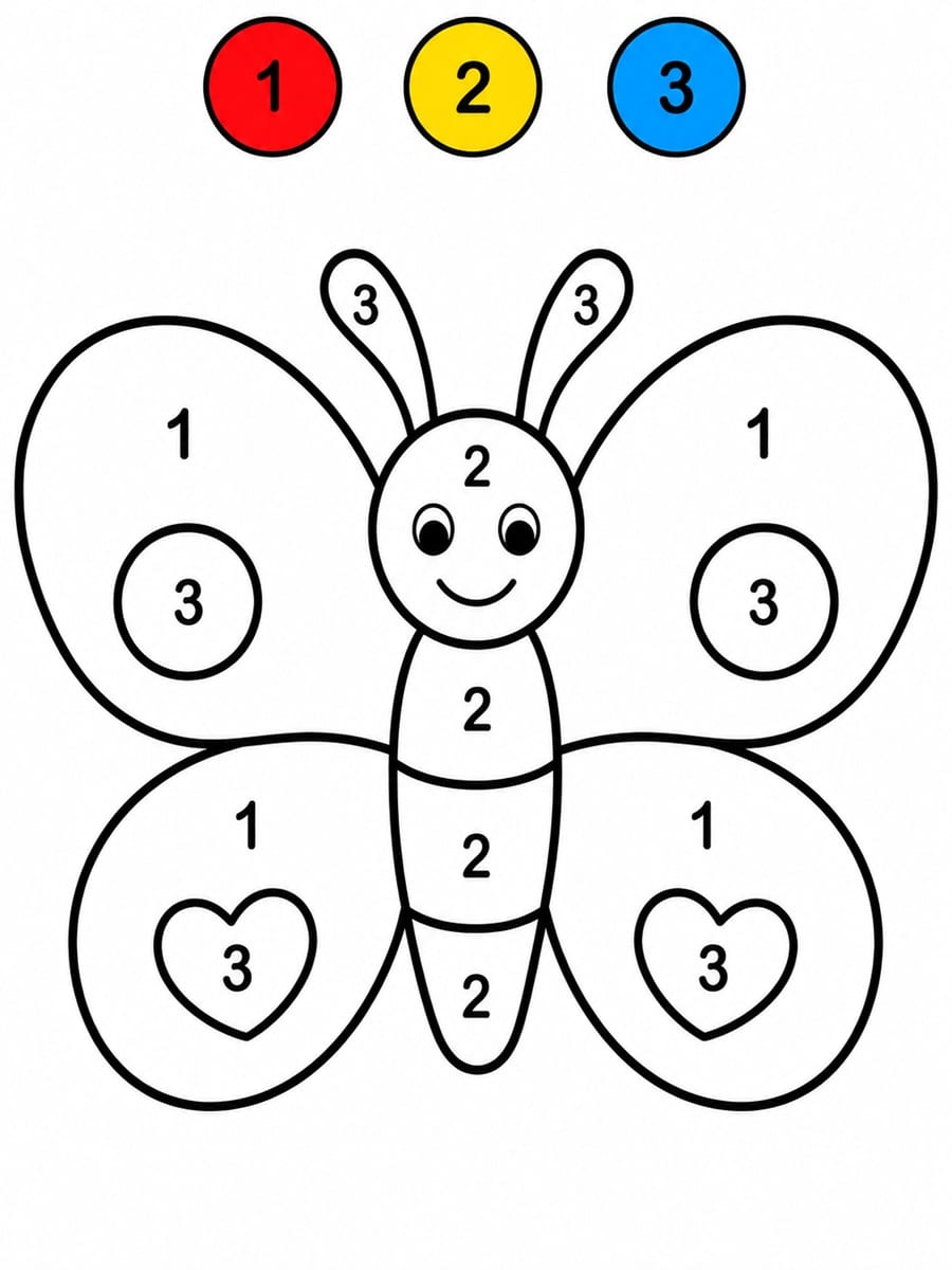 Coloriage magique maternelle 1 2 3