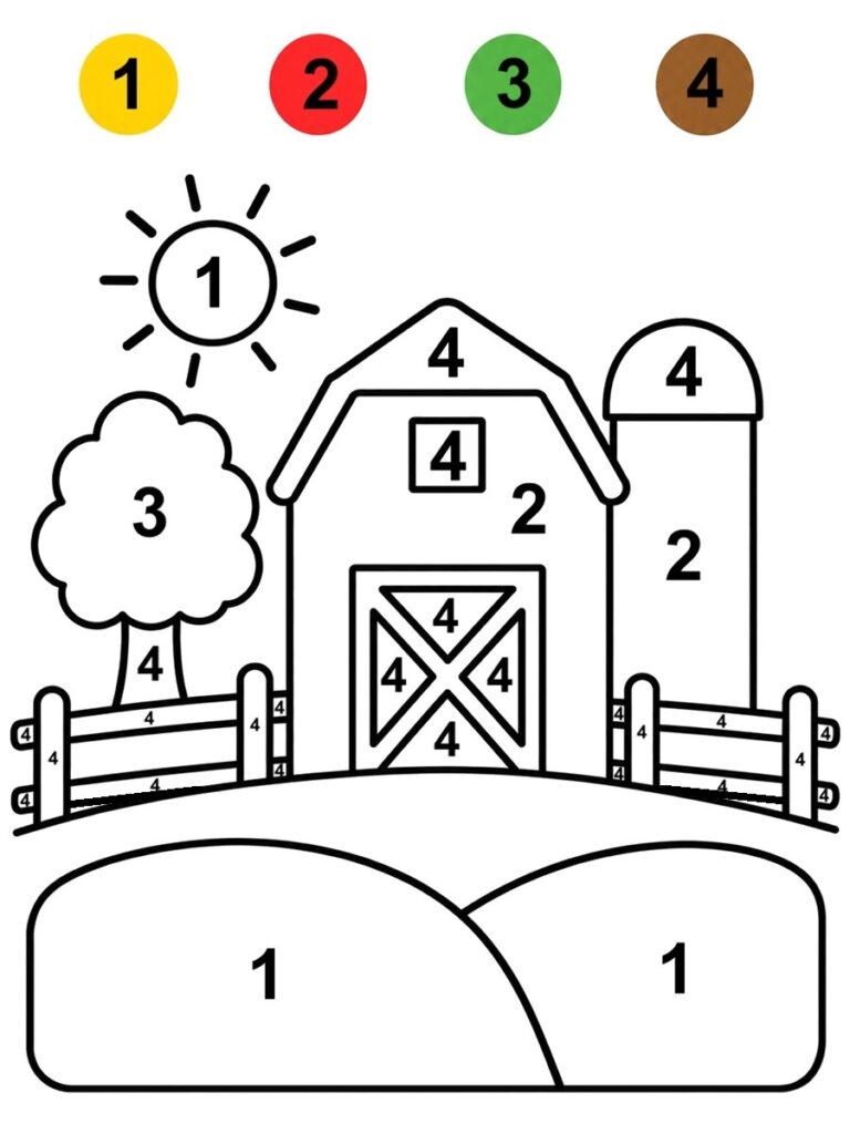 Ferme magique maternelle Coloriage magique maternelle ferme