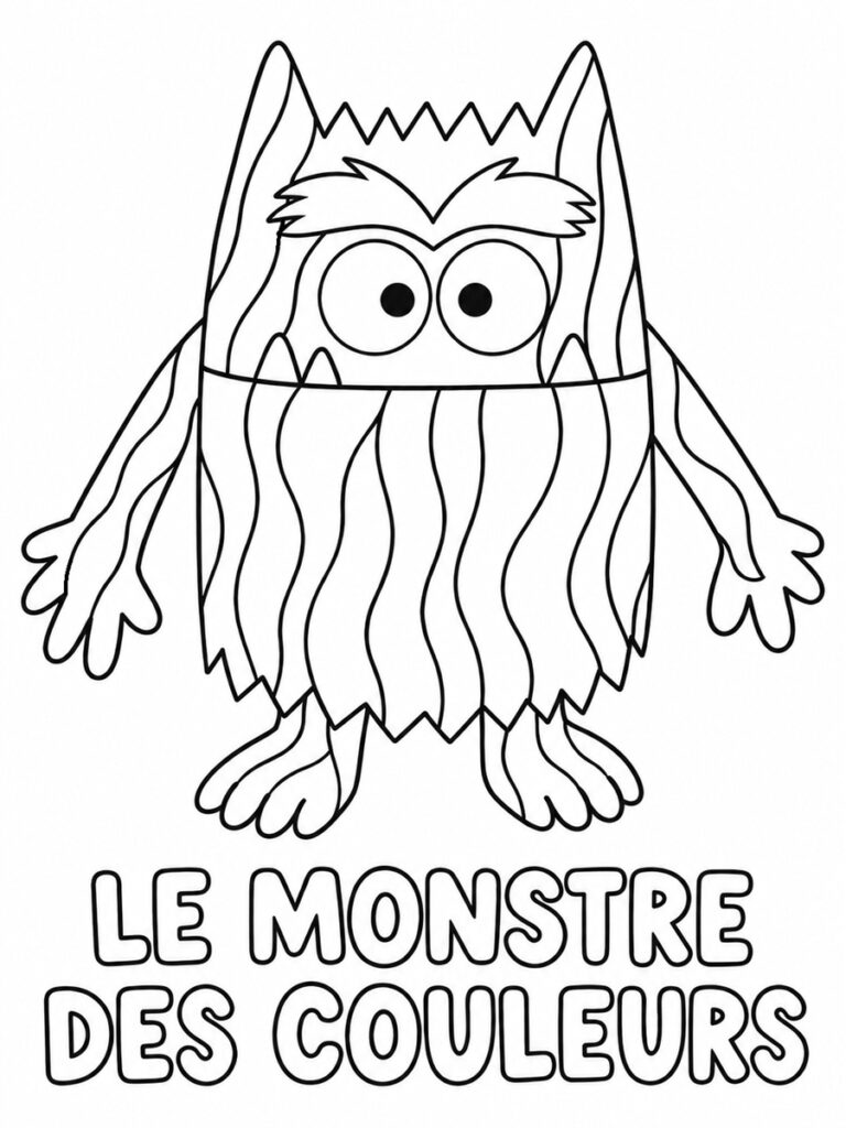 Coloriage monstre des couleurs