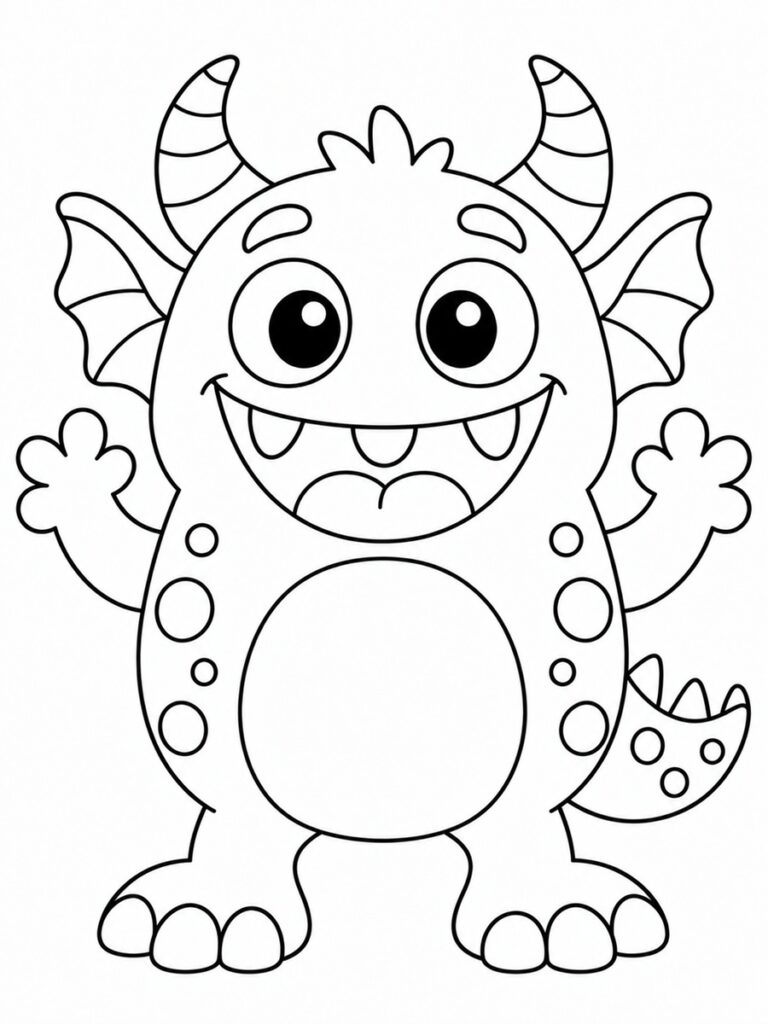 Monstre imaginaire Coloriage monstre imaginaire