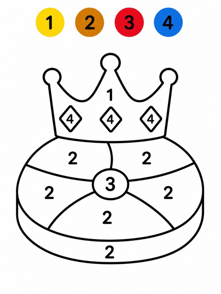 Galette des rois magique maternelle Coloriage magique maternelle galette des rois