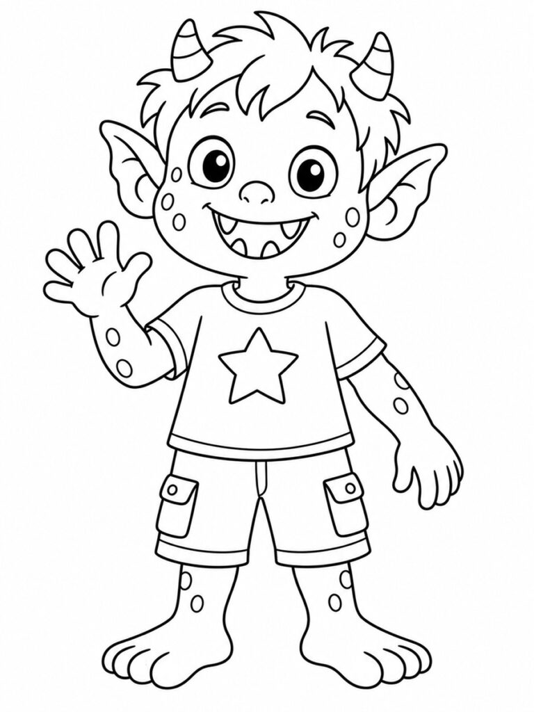 Monstre humain Coloriage monstre humain