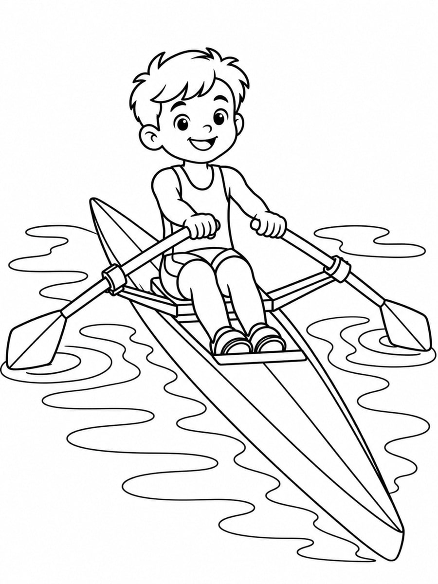 Coloriage aviron