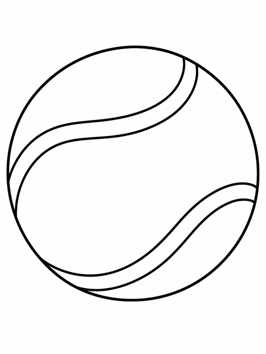 Coloriage balle de tennis