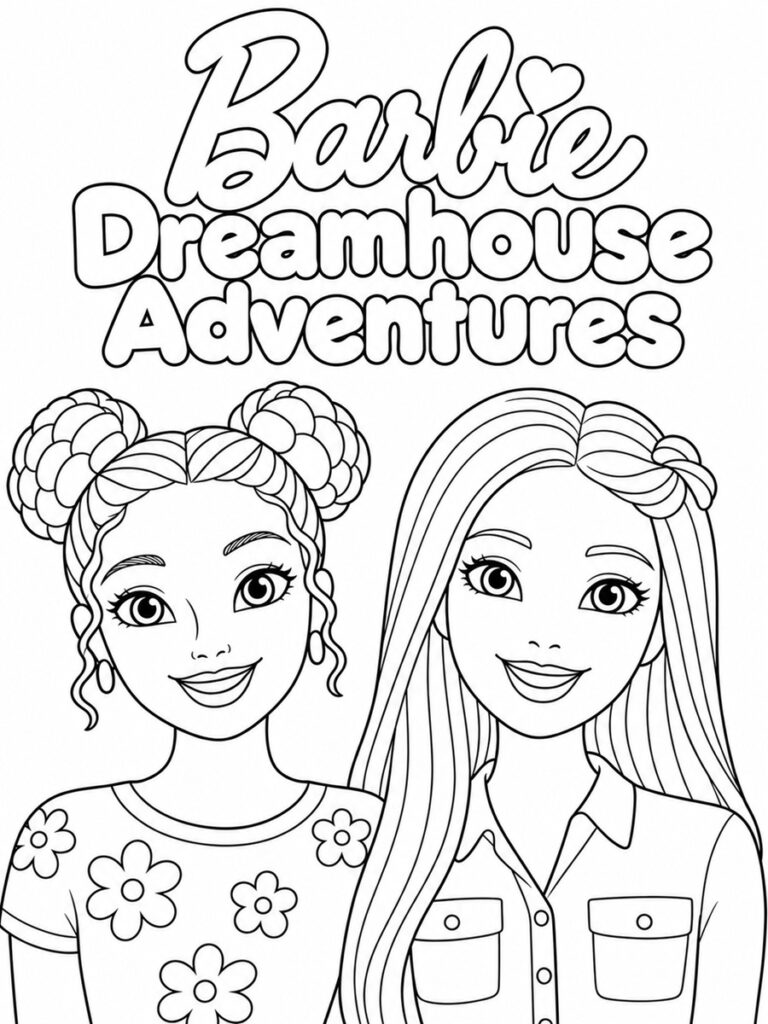Barbie Dreamhouse Coloriage Barbie Dreamhouse