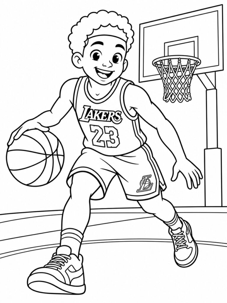 Coloriage basket