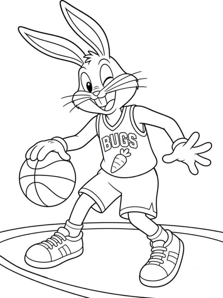 Bugs Bunny basket Coloriage Bugs Bunny basket
