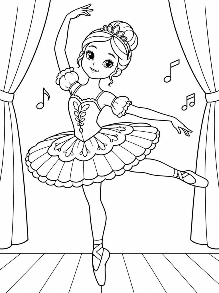 Danseuse opéra Coloriage danseuse opéra
