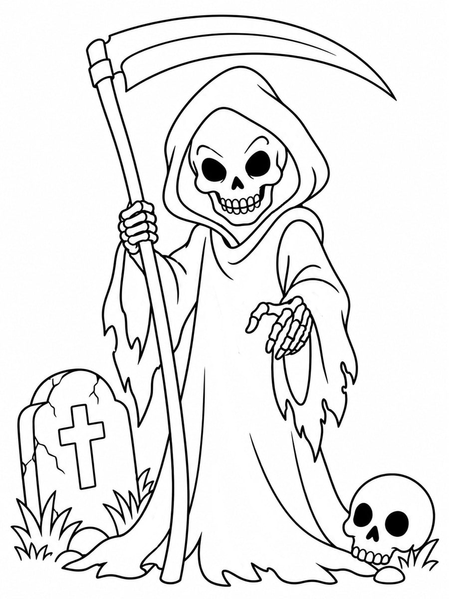 Coloriage La Mort