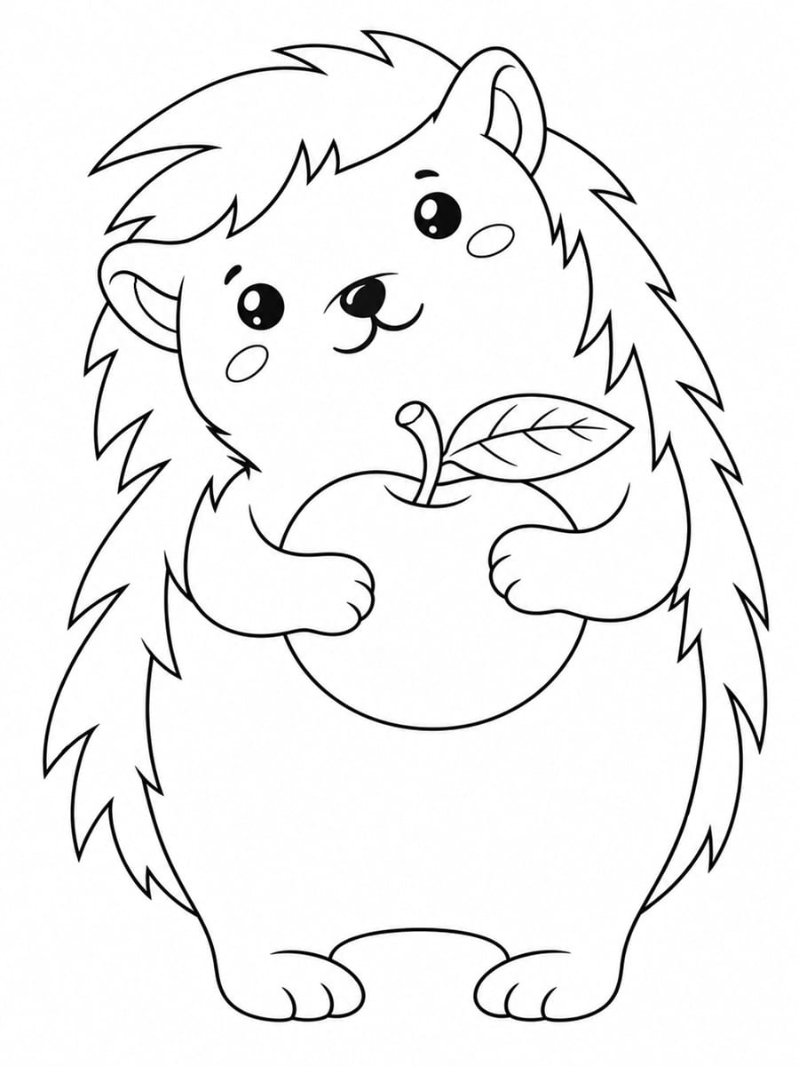 Coloriage hérisson