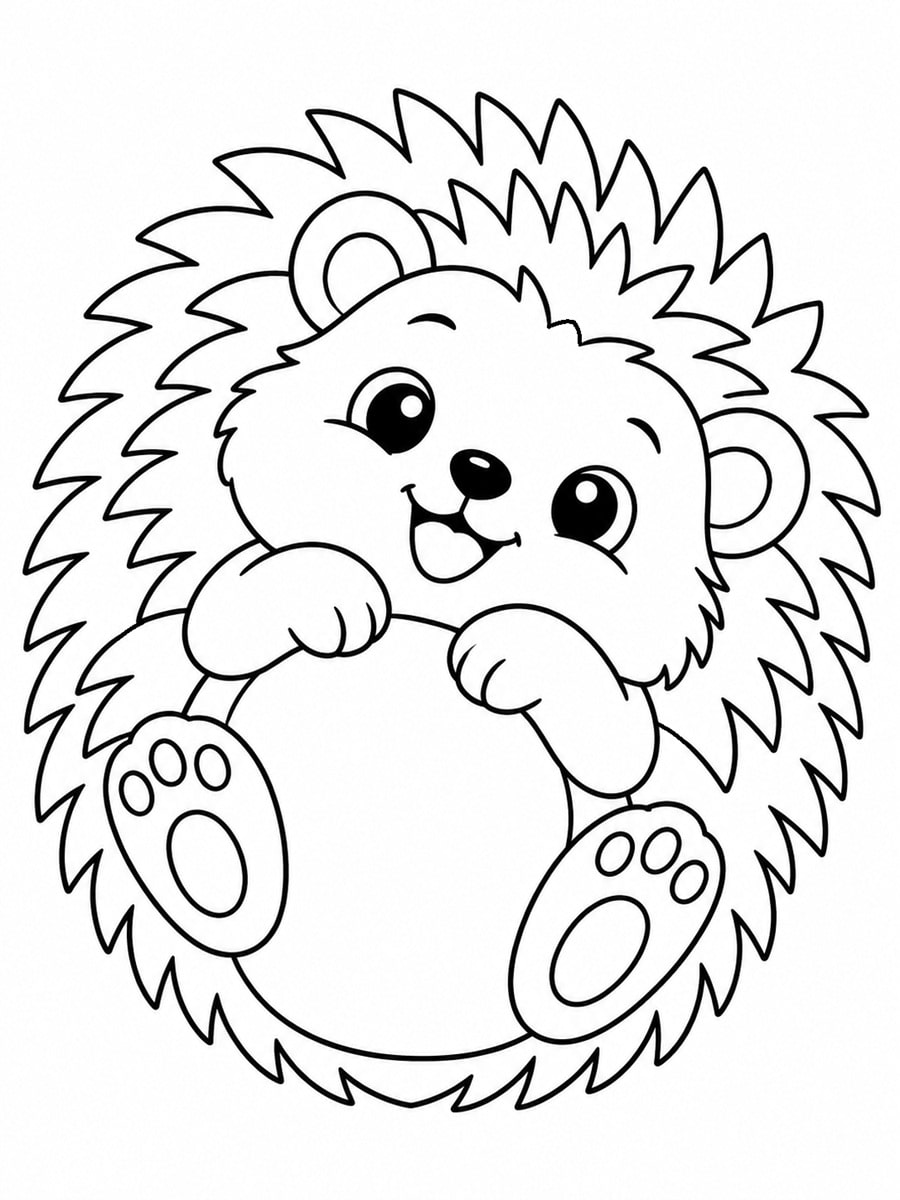 Coloriage hérisson