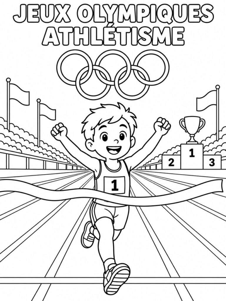 Coloriage Jeux olympiques athlétisme