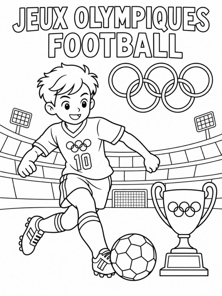 Coloriage Jeux olympiques football
