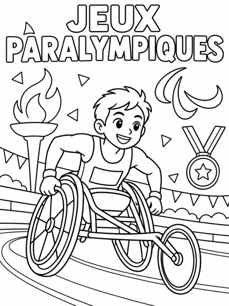 Coloriage Jeux paralympiques