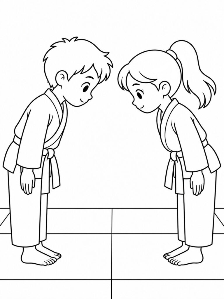 Coloriage judo