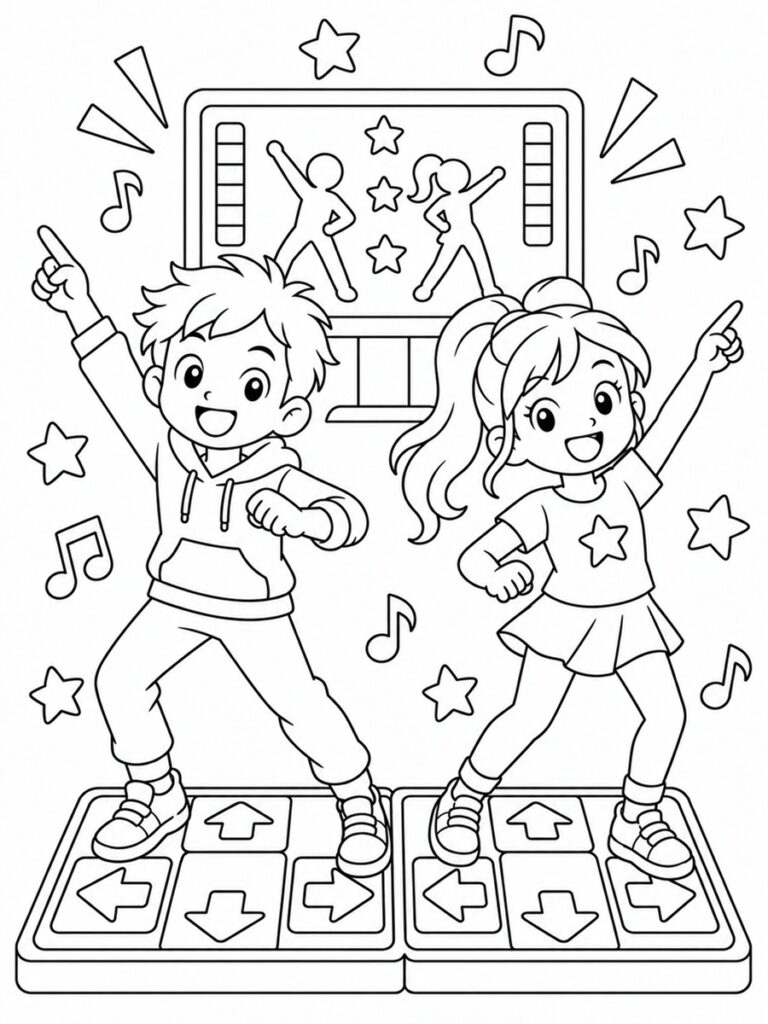 Just Dance Coloriage Just Dance