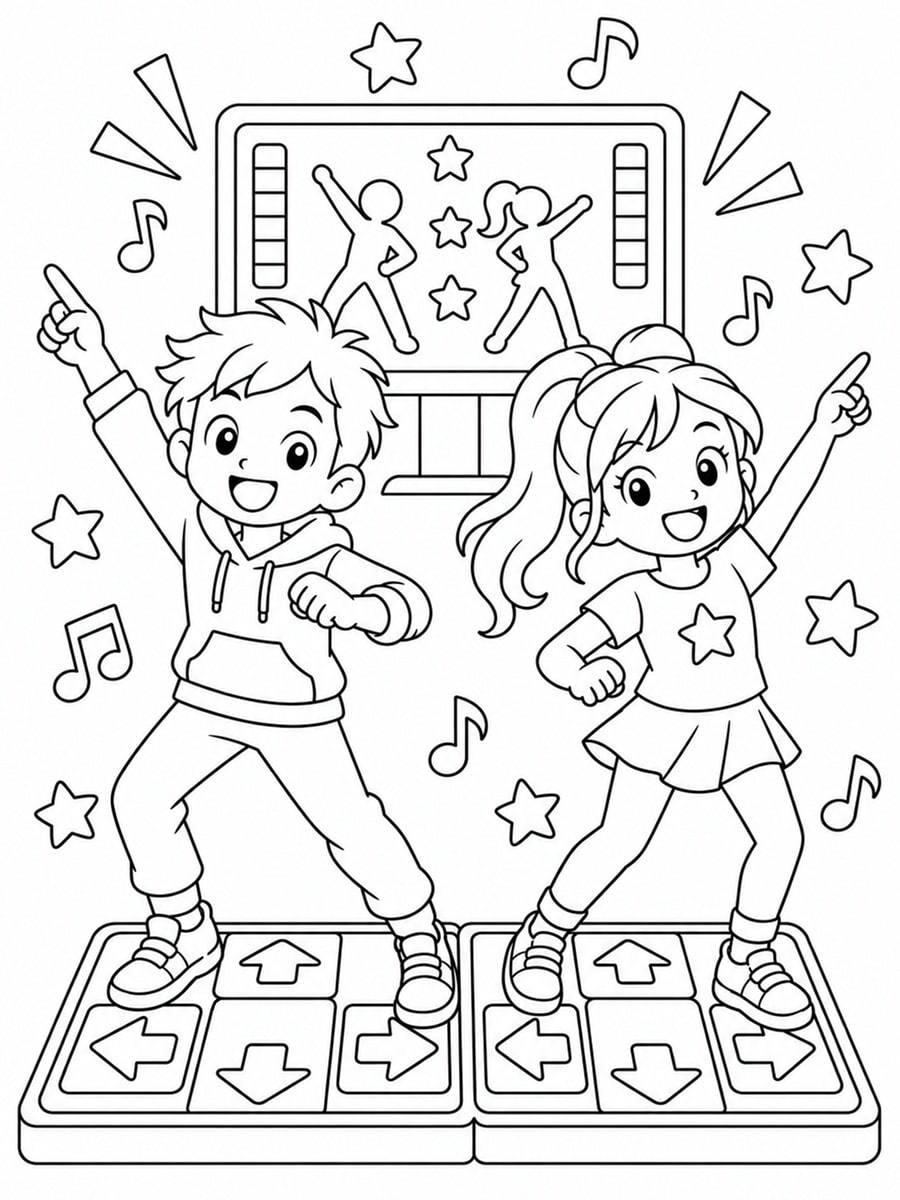 Coloriage Just Dance