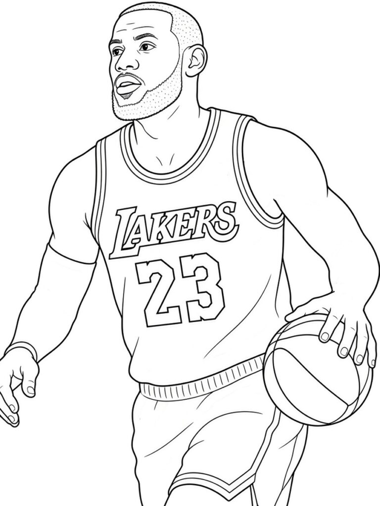Coloriage Lebron James