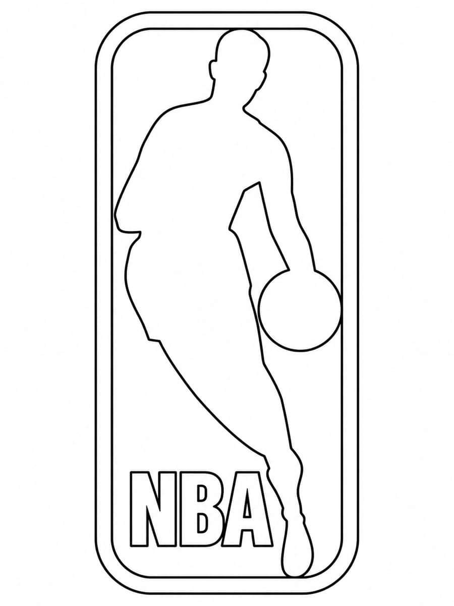 Coloriage logo NBA