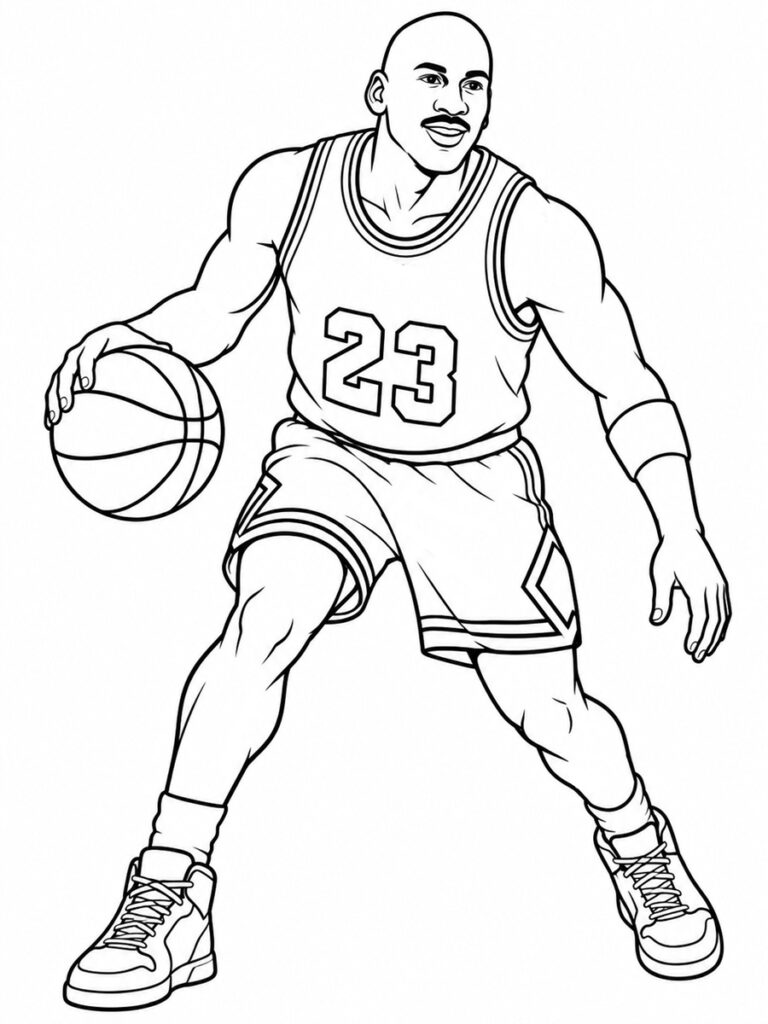 Coloriage Michael Jordan