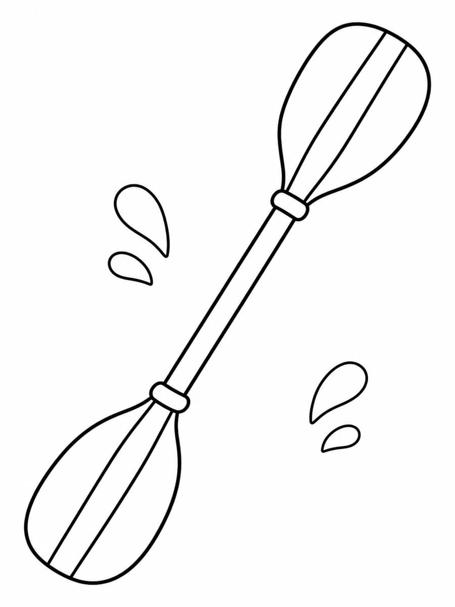 Coloriage pagaie