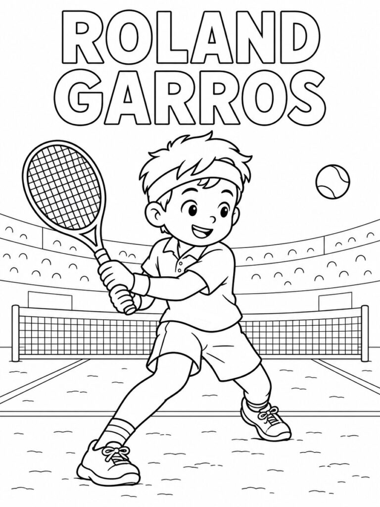 Coloriage Roland Garros