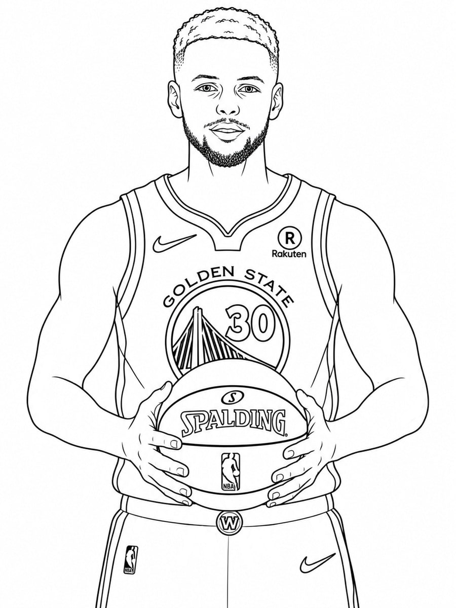 Coloriage Stephen Curry
