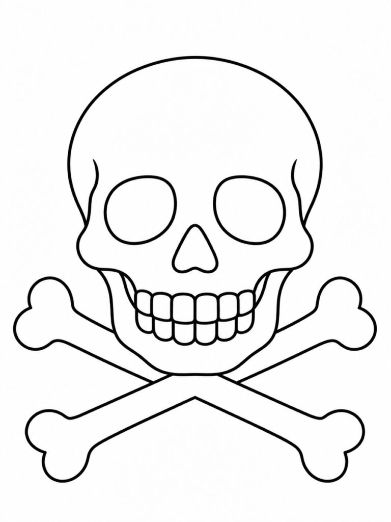 Tête de mort Coloriage tête de mort