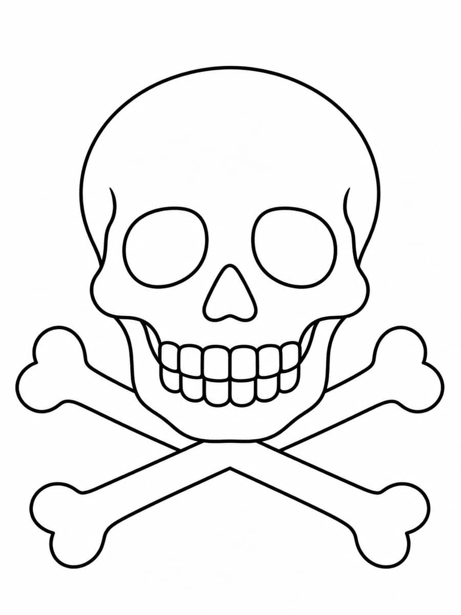 Coloriage tête de mort