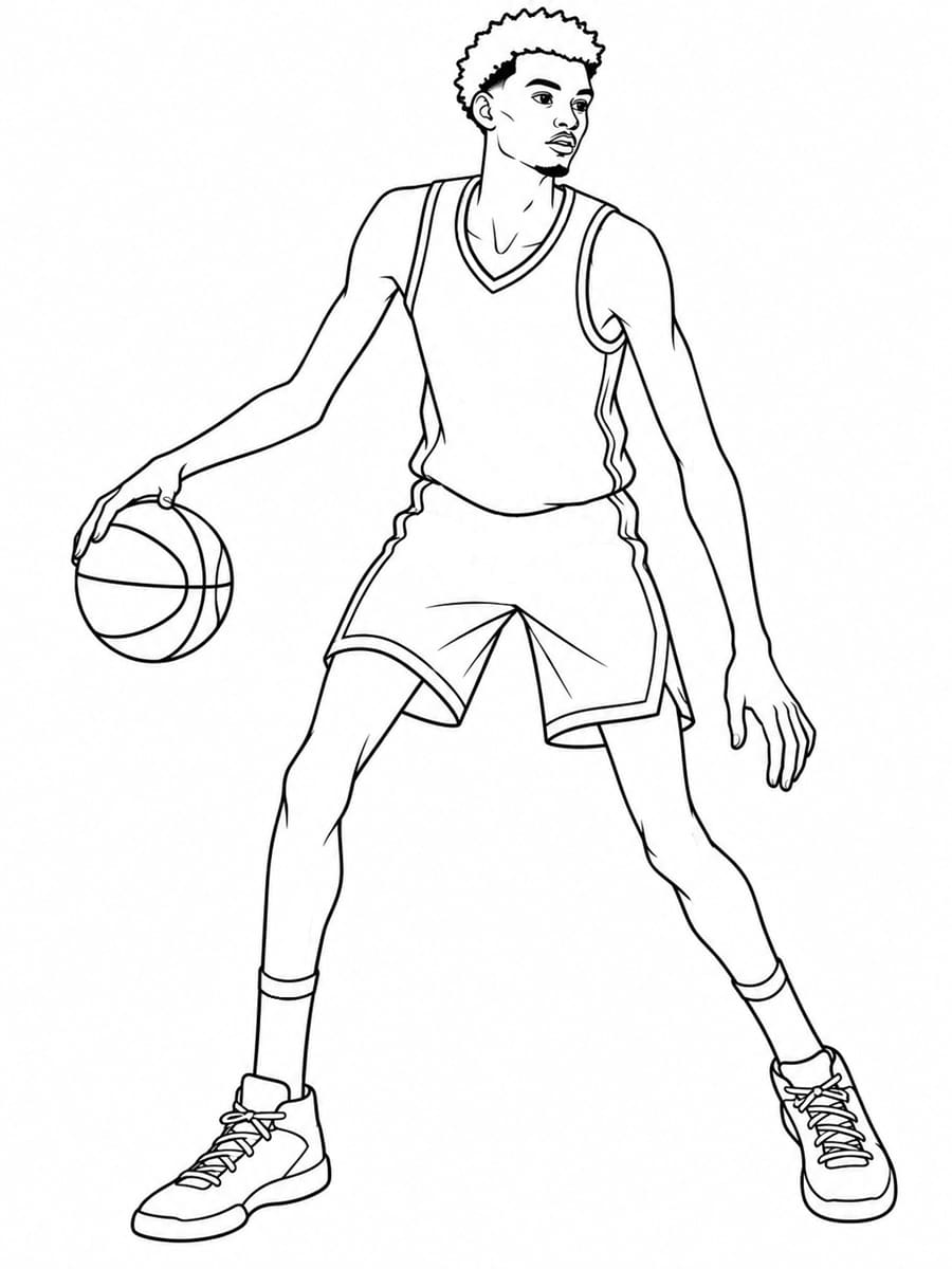 Coloriage Victor Wembanyama