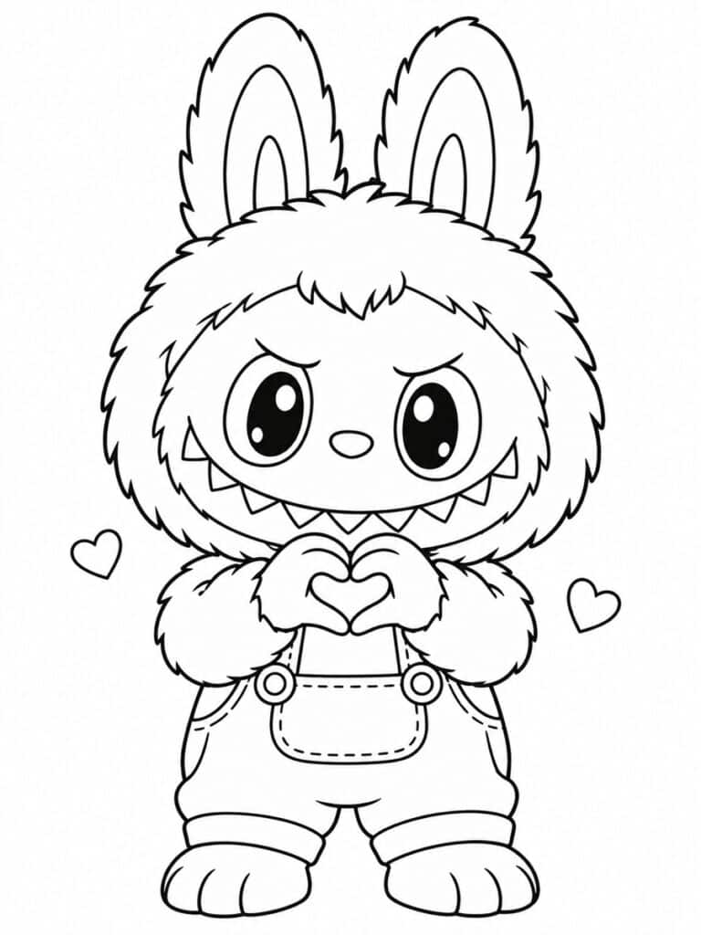 Coloriage Labubu