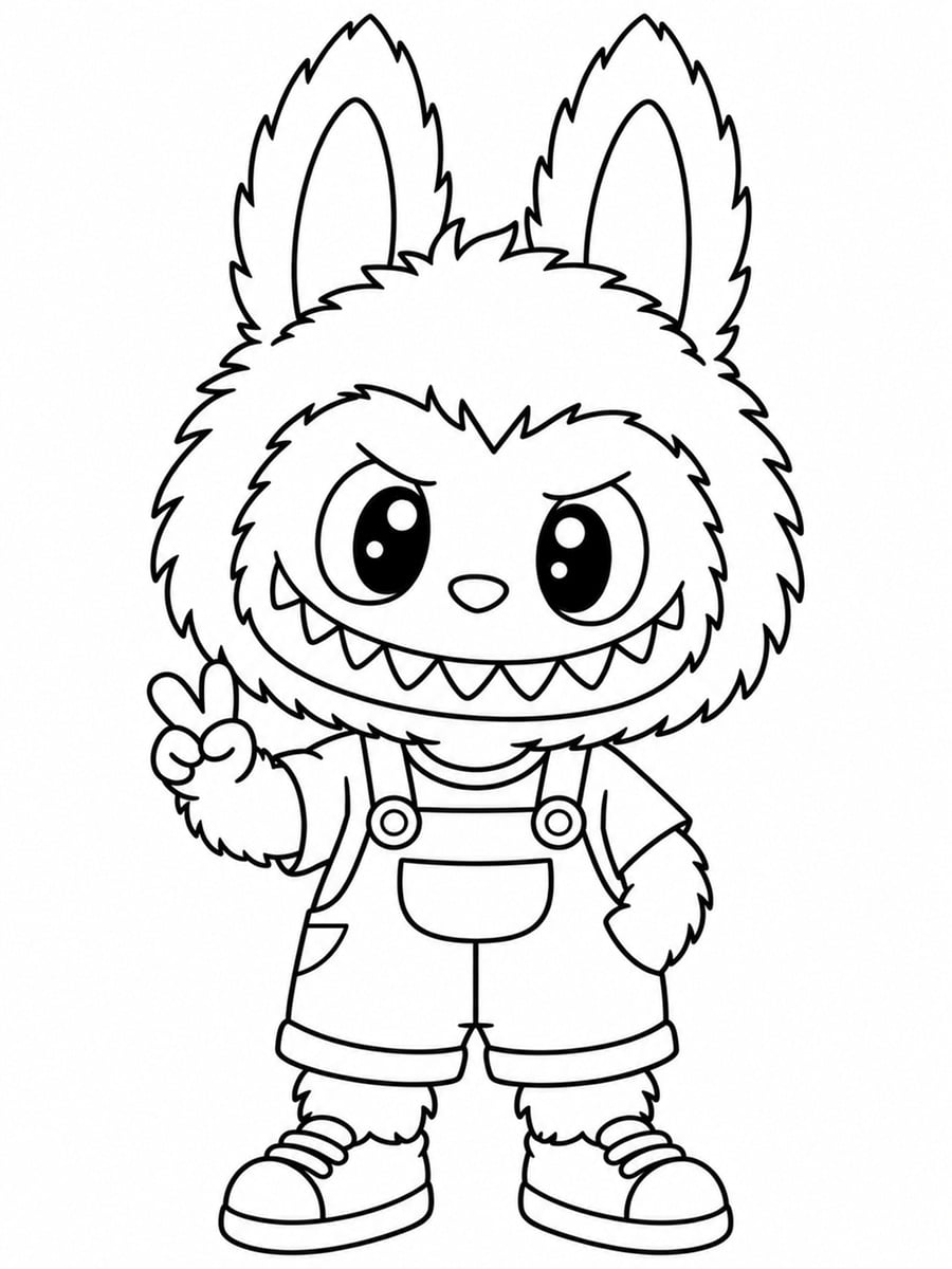 Coloriage Labubu garçon