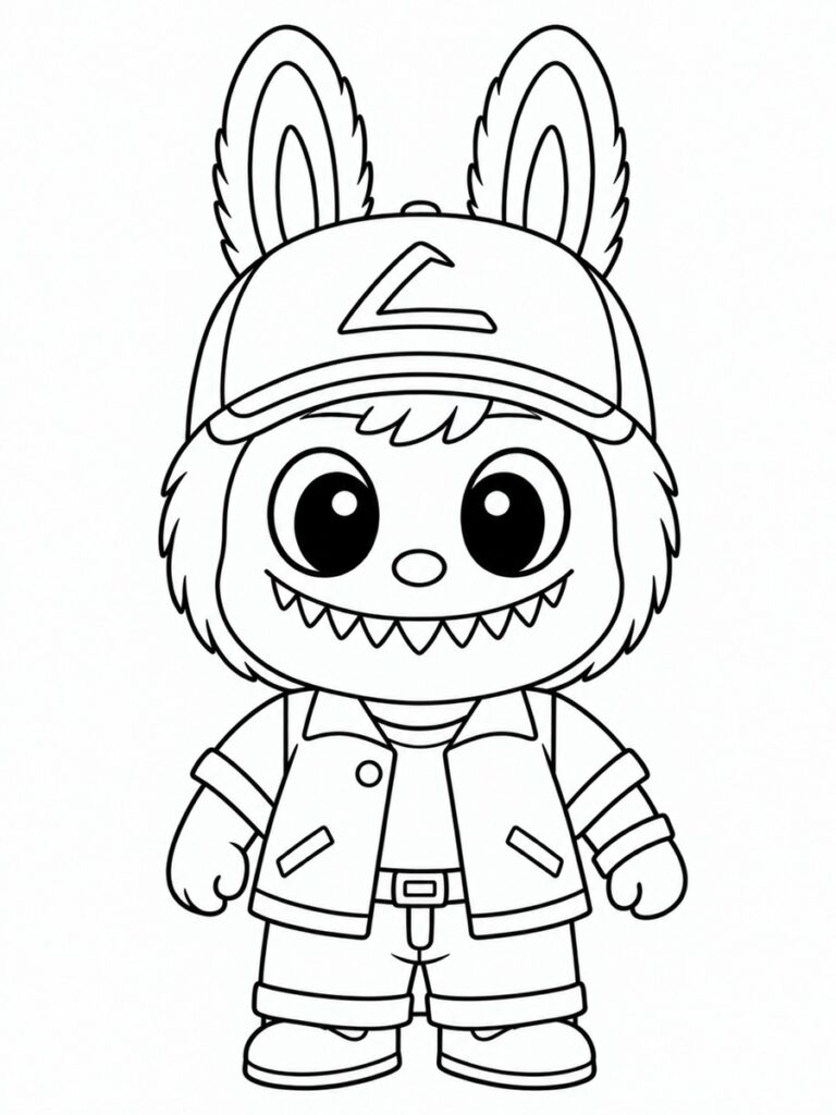 Coloriage Labubu Pokemon