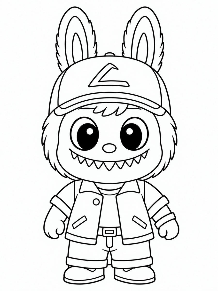 Coloriage Labubu Pokemon