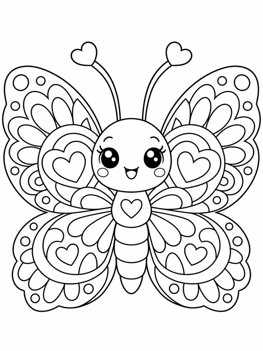 Coloriage mandala animaux kawaii