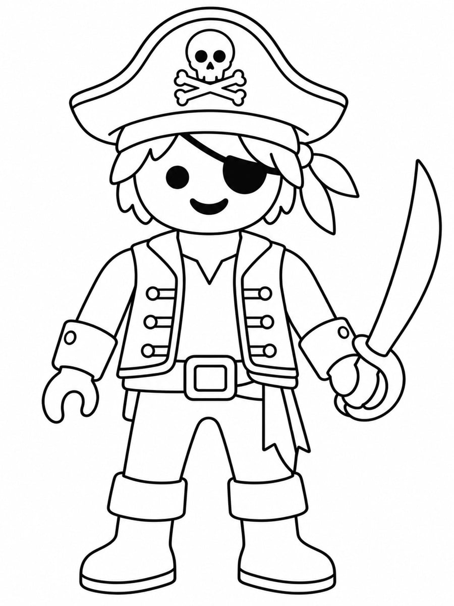 Coloriage pirate Playmobil