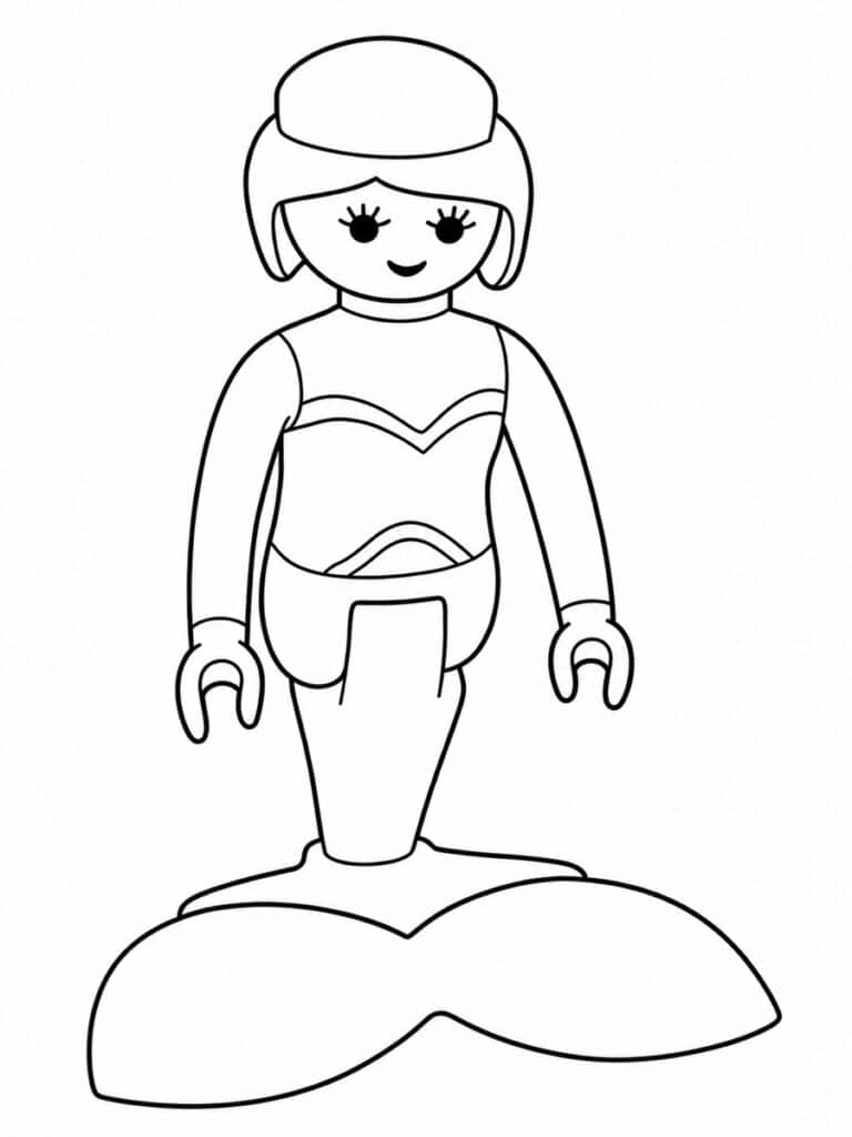 Sirène Playmobil Coloriage sirène Playmobil