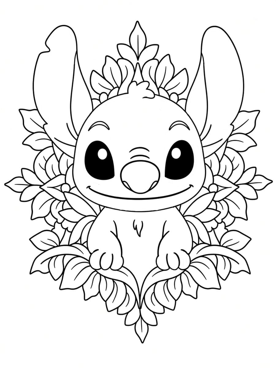 Coloriage Stitch mandala